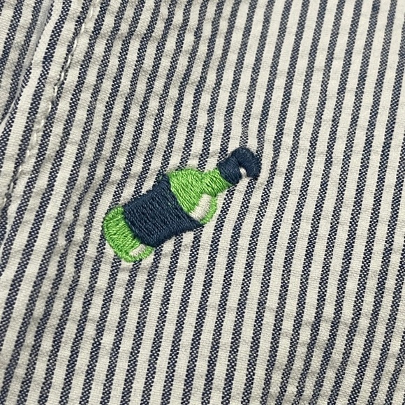 Southern Tide Seersucker Embroidered Bottle Shorts Size 32 Striped Shirts - Picture 4 of 5